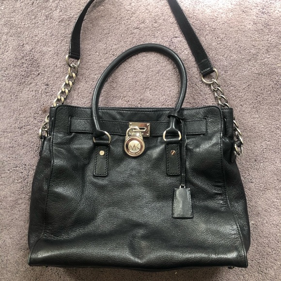 Michael Kors Leather Hamilton Satchel - Picture 2 of 8